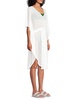 Summer Breeze Sheer V Neck Cover-Up Dress