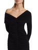 Ruched Jersey Midi-Dress