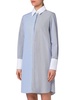 Micro-Striped Cotton Poplin Shirtdress