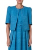 Short-Sleeve Silk-Blend Jacket