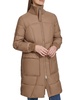 Pavia Quilted Faux Down Hooded Puffer Jacket