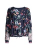 Bee Active Elsa Ruched Floral Long-Sleeve Top