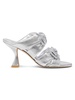 Sofia Xcurve 85MM Metallic Leather Sandals