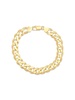 14K Goldplated Silver Curb Chain Bracelet