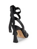 Lenora Twisted Leather Stiletto Sandals