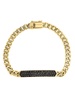 Radiant Value 14K Goldplated Sterling Silver & Black Spinel Link Bracelet