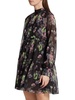 Revina Floral Mockneck Mini Dress