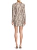 Sia Snake-Print Faux Wrap Mini Dress