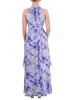 Floral Mockneck Maxi Dress