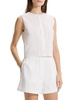 Sleeveless Cotton-Blend Crop Shell Top