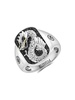 Sterling Silver, 14K Yellow Gold & Multi Stone Ring