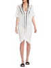 Summer Breeze Crochet Asymmetric Coverup Dress