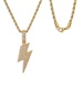 18K Goldplated & Simulated Diamond Pendant Necklace