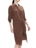 Sarong Midi Shirt Dress