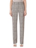 Mikko Plaid Straight-Leg Pants