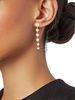 Bianca 18K Goldplated & 4-6MM Faux Pearl Linear Drop Earrings