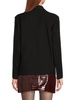 Textured Cotton Leather-Trim Jacket