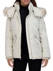 Daphne Faux Fur Chevron Quilted Down Jacket