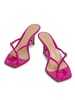 Ribbon 70MM Patent Leather Thong Sandals
