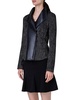 Boucle Funnel-Neck Moto Jacket