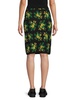 Floral Wool Pencil Skirt