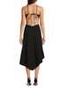 Halterneck Cutout Asymmetric Midi Dress