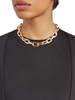 Goldtone Link Chain Necklace/17''