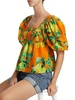 Pears Cotton Puff-Sleeve Blouse