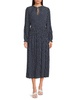 Dasota Geometric Blouson Midi-Dress