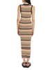 Striped Knit Maxi Dress