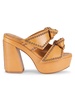 119MM Knot Strap Leather Sandals