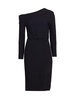 Asymmetric Off Shoulder Midi Dress