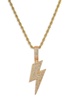 18K Goldplated & Simulated Diamond Pendant Necklace