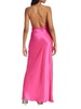 Aurela Cowlneck Silk Maxi Dress