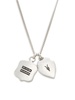Sterling Silver Signature Double Shield Pendant Necklace