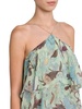 Asymmetric Floral Silk Dress