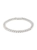 Billie Rhodium Plated Sterling Silver & Cubic Zirconia Curb Chain Bracelet