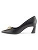 La Medusa 64MM Spool Heel Leather Pumps