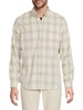 Plaid Button Down Collar Shirt