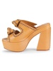 119MM Knot Strap Leather Sandals