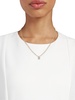Radiant Value 14K Yellow Gold, 0.98 TCW Lab Grown Diamond Pendant 18-Inch Beaded Necklace