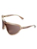 139MM Reverse Cat Eye Shield Sunglasses