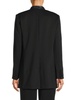 Faux Leather Open Front Jacket