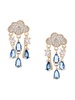 Luxe Collection Rain Storm 18K Goldplated & Cubic Zirconia Dangle Earrings