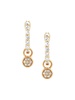14K Yellow Gold & 0.25 TCW Diamond Huggie Earrings