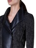 Boucle Funnel-Neck Moto Jacket