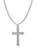 Sterling Silver & Cubic Zirconia Cross Pendant Necklace