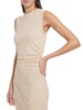 Stretch Jersey Sleeveless Midi-Dress