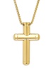 18K Goldplated Stainless Steel Cross Pendant Necklace