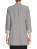 Rolled Cuff Open-Front Jacket